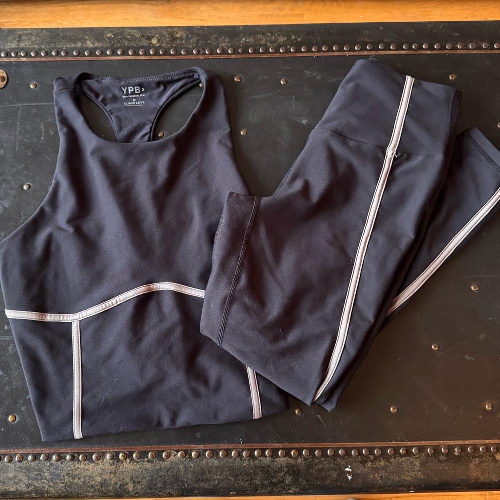 Abercrombie YPB crop top and leggings
